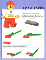 LEGO Tips and Tricks brick separator
